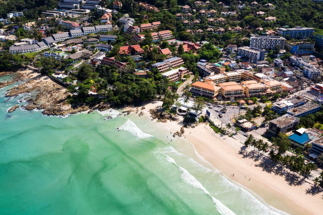 Patong Paragon Resort & Spa Sha Extra Plus Eksteriør billede Aerial view of Patong Beach